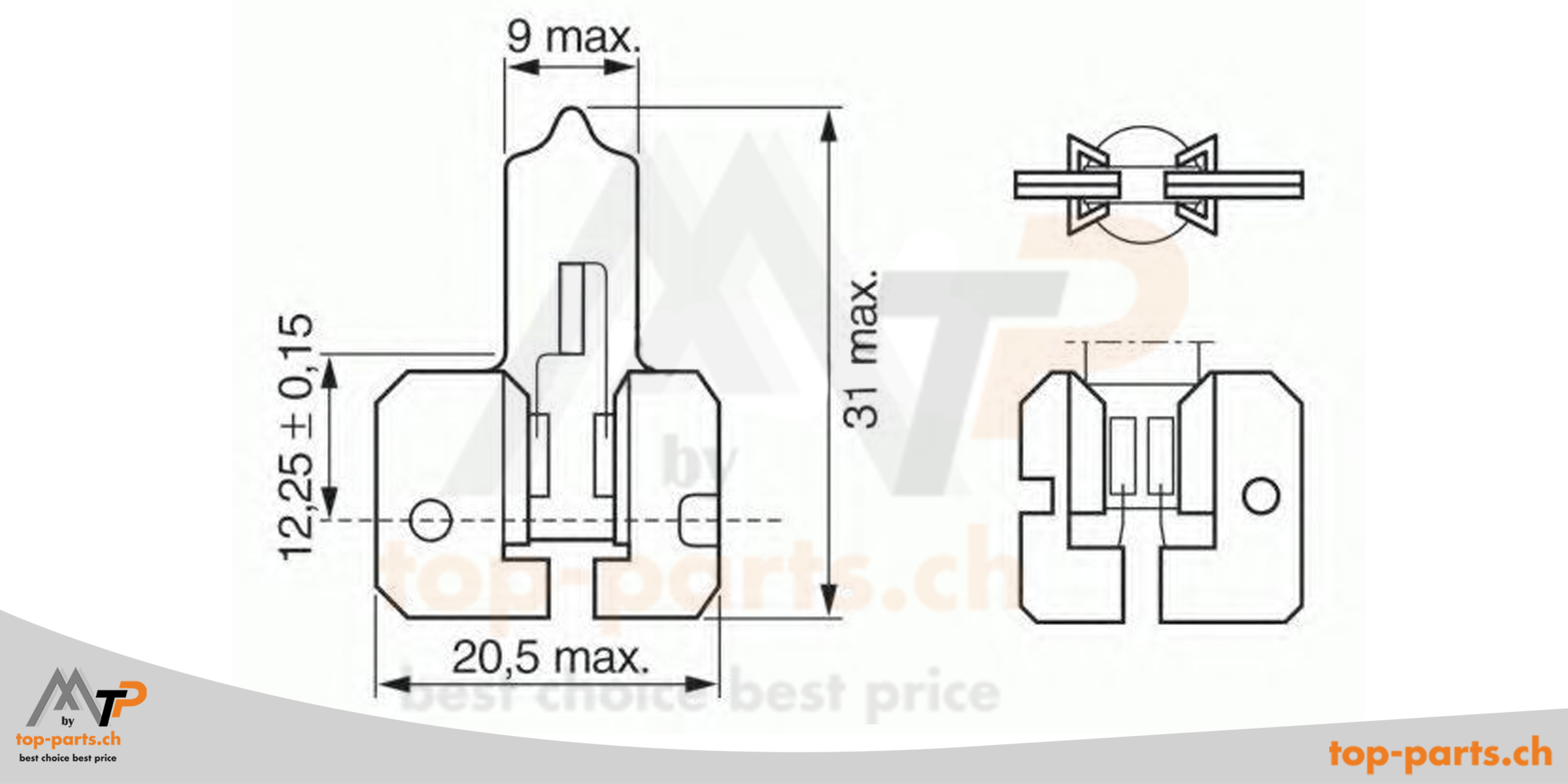 Halogenlampen mit Sockel X511 für 12V- und 24V-Fahrzeuge, von Philips, Osram und Neolux, geeignet für Autos, Lastwagen und Rallye-Fahrzeuge.