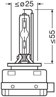 Xenonlampen D1S, leistungsstarke Beleuchtung für Hauptscheinwerfer in Autos, D1S, Osram D1S, Philips D1S, PK32d-2