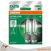 Zwei OSRAM XENARC® D2S ULTRA LIFE 66240ULT-2HB, 35W, P32d-2, in Verpackung