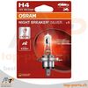 OSRAM H4 NIGHT BREAKER SILVER +100% Halogenlampe 12V 60/55W mit Verpackung, P43t, 3200K