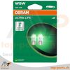 Osram W5W Ultra Life Glassockellampen 12V 5W im Doppelpack mit Verpackung, W2,1x9,5d Sockel, langlebige Fahrzeugbeleuchtung