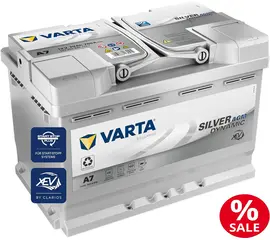 Varta AGM A7 70Ah, 760A,  570901076,  Zum Sparpreis,  Best Deal,  Rabatt,  topparts,  top-parts.ch