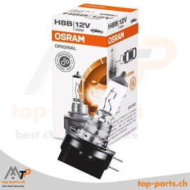 Osram H8B Original Halogenlampe 12V 35W PGJY19-1 mit Verpackung, langlebige Beleuchtung für Fahrzeuge, 3200K warmweißes Licht