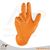 Grippaz Nitril Fischschuppen 240mm 6mil 50pcs/box Orange Size XXL