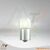 Eingeschaltete Osram R10W Ultra Life Kugellampe, ohne Verpackung, 12V 10W, BA15s Sockel, langlebiges und helles Licht