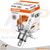 Osram H19 Original Halogenlampe 12V 65/55W PU43t-3 mit Verpackung, langlebige Fahrzeugbeleuchtung, 3200K warmweißes Licht