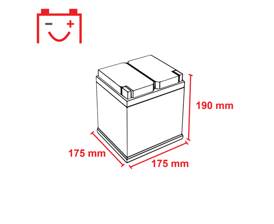 Varta B18 44Ah  544 402 044 Dimensionen Rabatt, topparts, top-parts