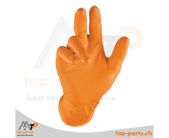 Grippaz Nitril Fischschuppen 240mm 6mil 50pcs/box Orange Size XXL