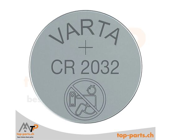Varta CR2032 Lithium Knopfzelle, 20 Stück Industrieblister.