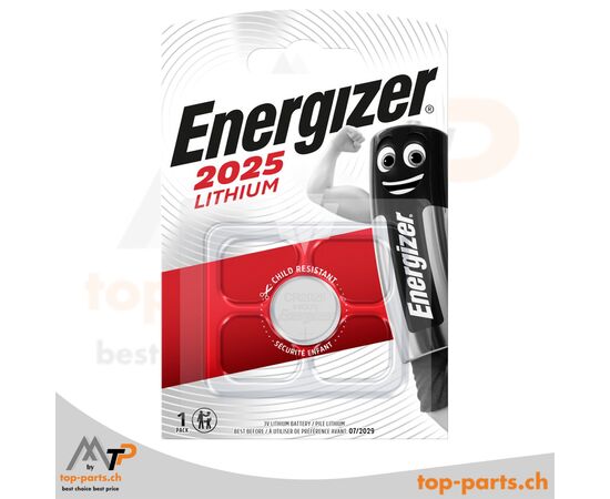 Energizer CR2025 Lithium Knopfzelle Batterie 3V, 1 Stück, 1er Blister