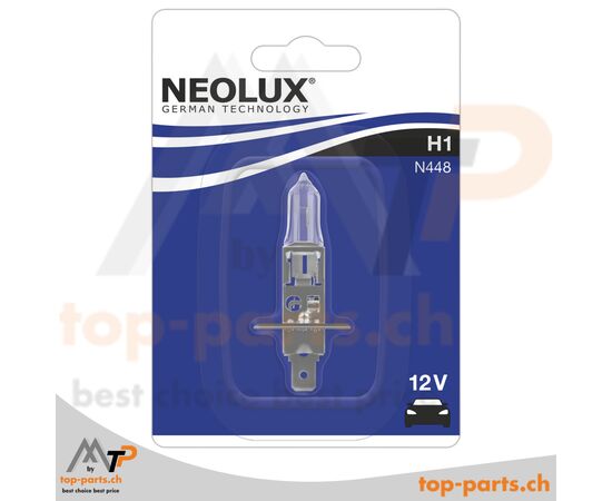 NEOLUX Halogen H1 Lampe, 12V 55W, P14,5s, 1 Stück Blister, NeoLux Standard, zuverlässige Fahrzeugbeleuchtung von OSRAM