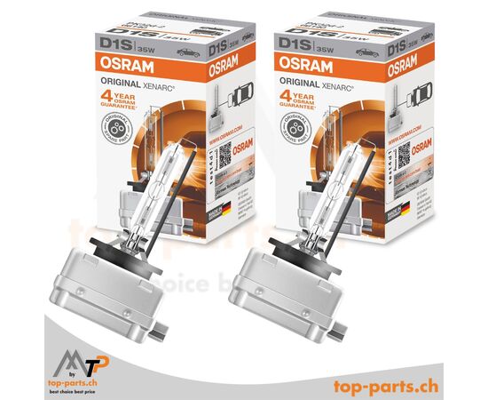 Zwei Osram XENARC® D1S Original 66140, 12/24V, 35W, in Originalverpackung, PK32d-2, ideal für Hauptscheinwerfer