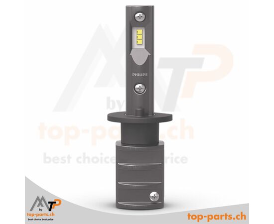 Philips H1 LED Ultinon Pro6000 Boost 5800K +300% – leistungsstarke LED-Scheinwerferlampe, ultrahell und straßenzugelassen.