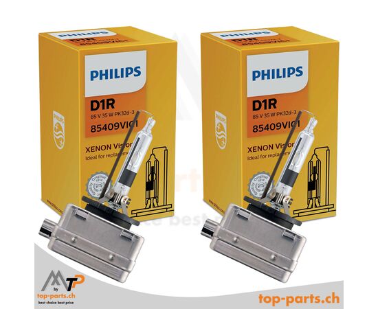 Zwei Philips D1R Vision Xenon 85409VIC1, 12/24V, 35W, in Originalverpackung, PK32d-3, für helle und zuverlässige Scheinwerfer