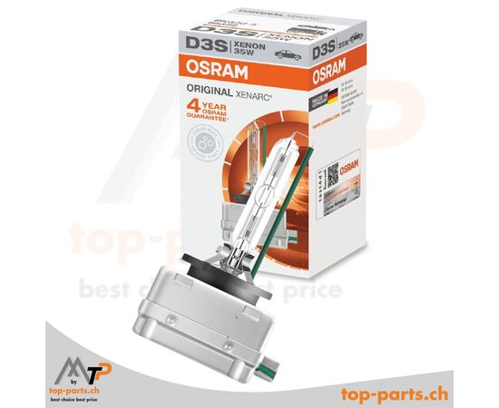 "OSRAM XENARC ORIGINAL D3S Xenonlampe mit Verpackung – 1 Stück, klare Sicht und Langlebigkeit."