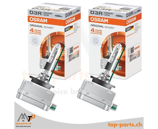 OSRAM XENARC Original D3R Xenonlampen Doppelpack – 2 Stück, 66350, langlebige Beleuchtung für maximale Fahrsicherheit