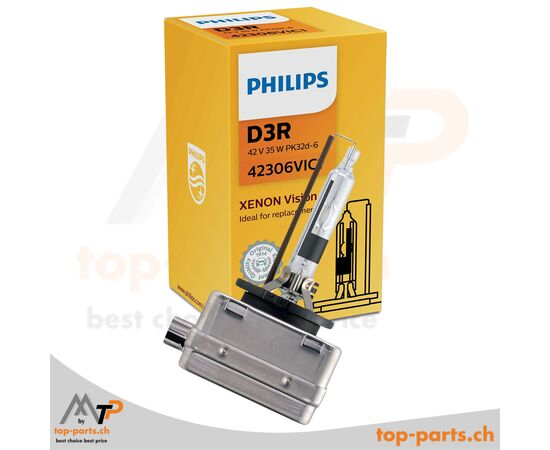 Philips Xenon D3R Vision Xenonlampe in Verpackung – 42306VIC1, klare Sicht und höchste Sicherheit