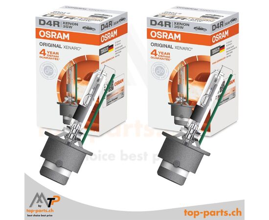 Zwei Osram XENARC® D4R Original Xenonlampen 66450, 35W, 12/24V, P32d-6, 4500K, in Verpackung