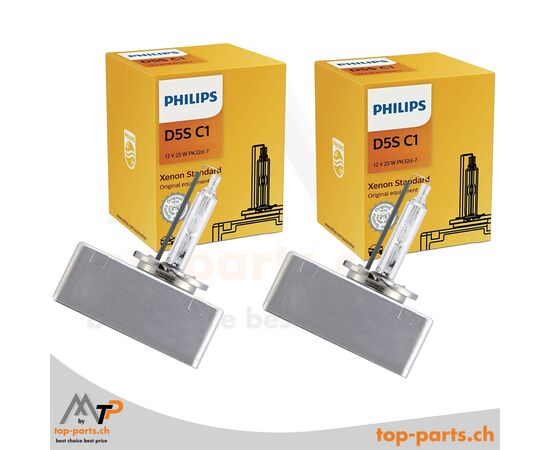 Zwei Philips Xenon Vision Standard D5S Lampen 12410C1, 25W, 12V, PK32d-7, 4600K, in Verpackung