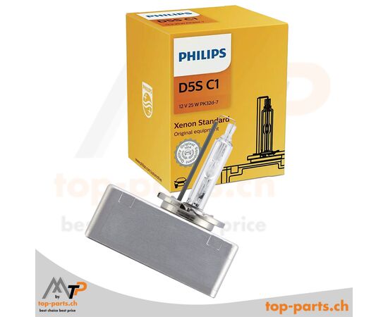 Philips Xenon Vision Standard D5S Lampe 12410C1, 25W, 12V, PK32d-7, 4600K, mit Verpackung