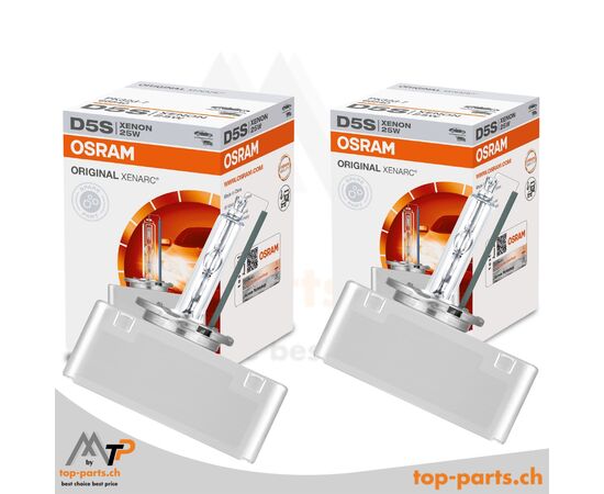 Zwei Osram XENARC® Original D5S Xenonlampen 66540, 25W, 12V, PK32d-7, 4500K, in Verpackung