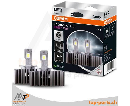 Zwei OSRAM LEDriving® D5S HL EASY XEN LED-Lampe 66540DWESY-2HB, 50W, 12V, PK32d-7, 6000K, mit Verpackung