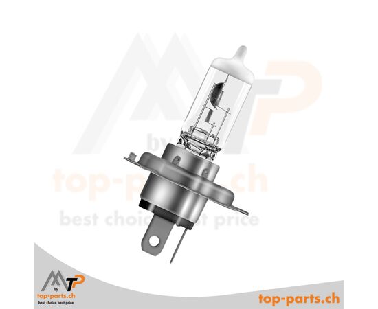 OSRAM Original H4 Halogenlampe 12V 60/55W, ohne Verpackung, P43t Sockel, 3200K