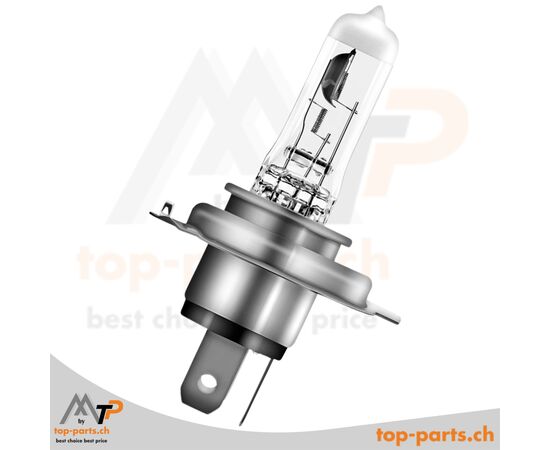 OSRAM H4 NIGHT BREAKER SILVER +100% ohne Verpackung, Halogenlampe, 12V 60/55W, P43t, 3200K