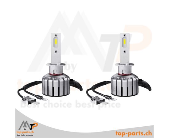 OSRAM H1 NIGHT BREAKER LED, 12V, 16W, 6000K, P14.5s-Sockel – straßenzugelassene LED-Lampe mit +230% Helligkeit und reduziertem Energieverbrauch.