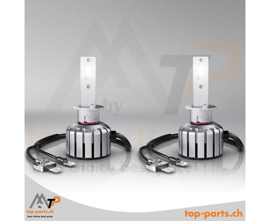 OSRAM H1 NIGHT BREAKER LED, 12V, 16W, 6000K, P14.5s-Sockel – straßenzugelassene LED-Lampe mit +230% Helligkeit und reduziertem Energieverbrauch.