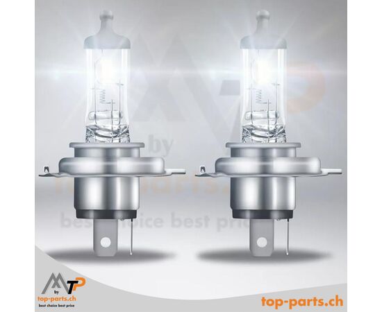 Osram H4 Heavy Duty 94196 eingeschaltet, ohne Verpackung, Halogenlampen, 24V 75/70W, P43t, 3200K