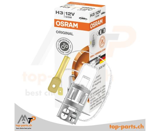 OSRAM H3 Original Halogenlampe 64151 – 12V 55W PK22s mit Verpackung