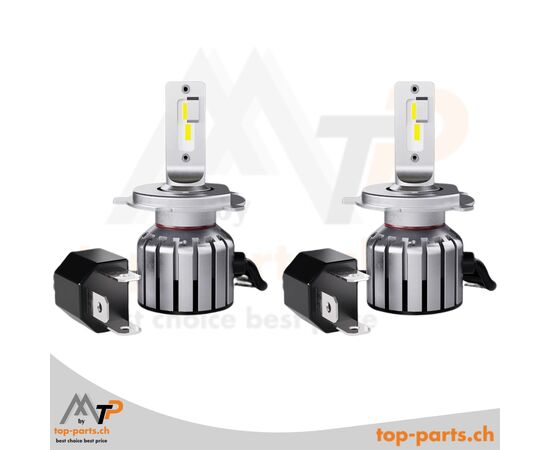 Osram H4/H19 LEDriving HL BRIGHT +300% 6000K – 2 LED-Lampen mit P43t/PU43t-3-Sockel ohne Verpackung, langlebige LED-Technologie