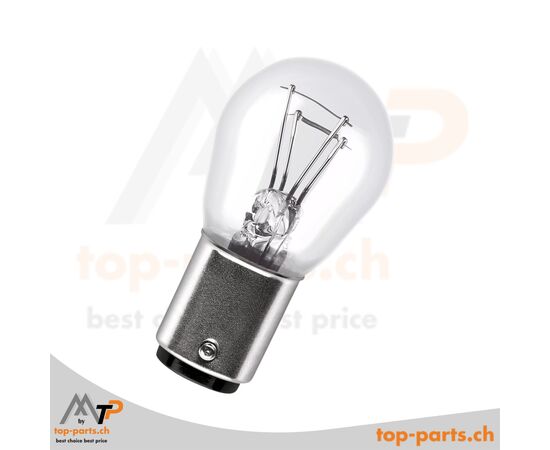 "Eingeschaltete Osram P21/5W Original Kugellampe 12V 21/5W BAY15d ohne Verpackung, helles Licht für sichere Fahrzeugbeleuchtung