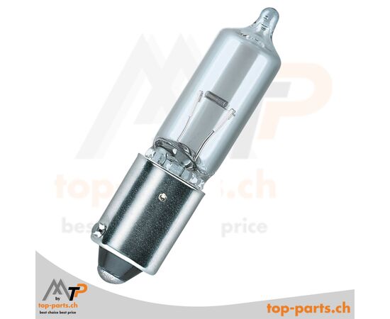 Osram H21W Original Signallampe 12V 21W BAY9s ohne Verpackung, robuste Halogenanzeigelampe für Fahrzeuge, 3200K warmweißes Licht