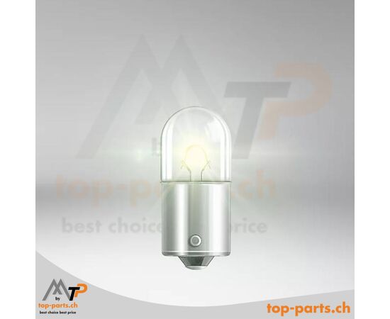 Osram R10W Original Kugellampe 12V 10W BA15s ohne Verpackung, robuste Ersatzlampe für Standardanwendungen