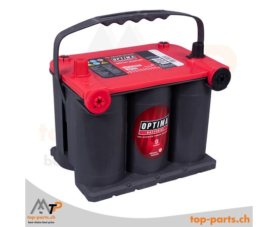 Optima RedTop RT U 3.7L AGM Starterbatterie 12V 44Ah 730A